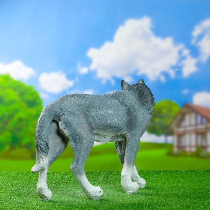 Садовая фигура из полистоуна &laquo;Волк&raquo;, 43&times;21&times;58 см