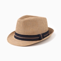 Шляпа мужская MINAKU "Пляж", размер 58, цвет коричневый