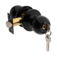 Защелка 1303, с ключом, цвет глянцевый черный Защелка 1303, с ключом, цвет глянцевый черный