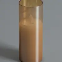 Светодиодная свеча "Золотистая" 14х5.5 см, AAx2 (не в компл.), Т/БЕЛЫЙ