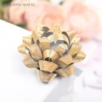 Бант - звезда №7.5, фасовка 8 шт., с блестками, МИКС