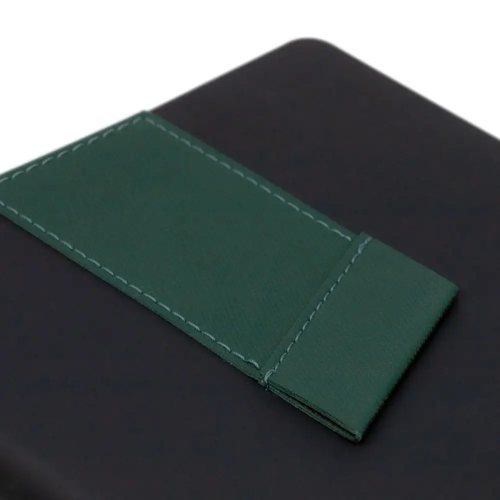 Ежедневник Bookmark, недатированный, черный с зеленым