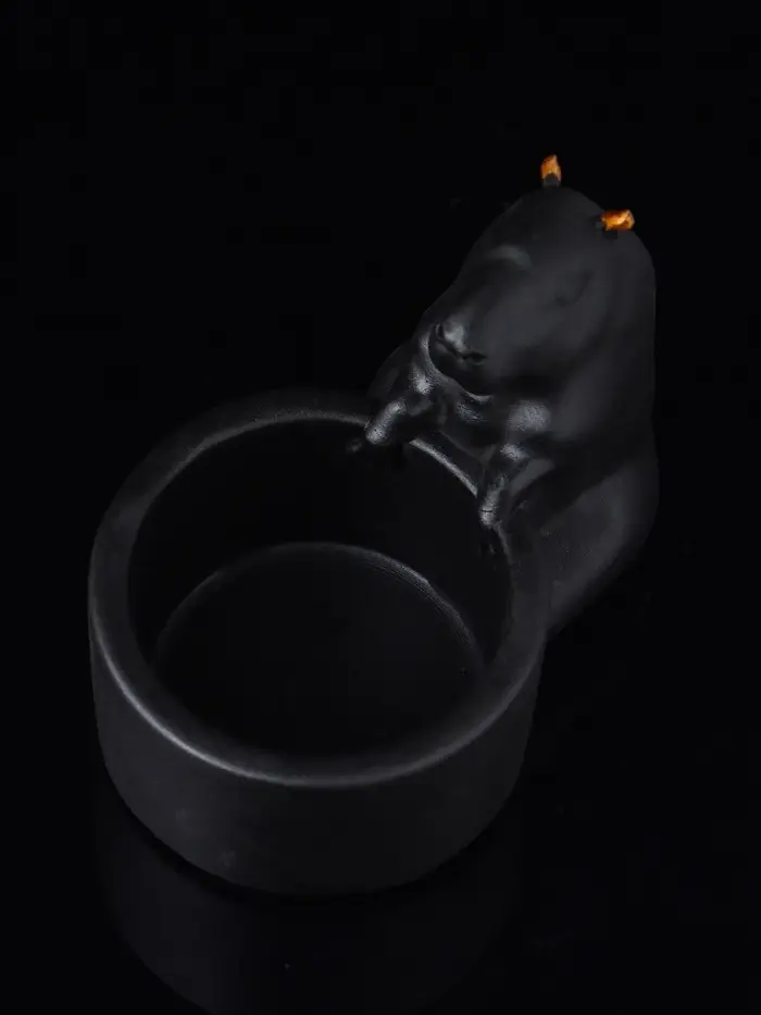 Подсвечник "Капибара" 6х9 см, чёрный