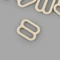 Регулятор для бретелей, металлический, 10 мм, 20 шт., бежевый