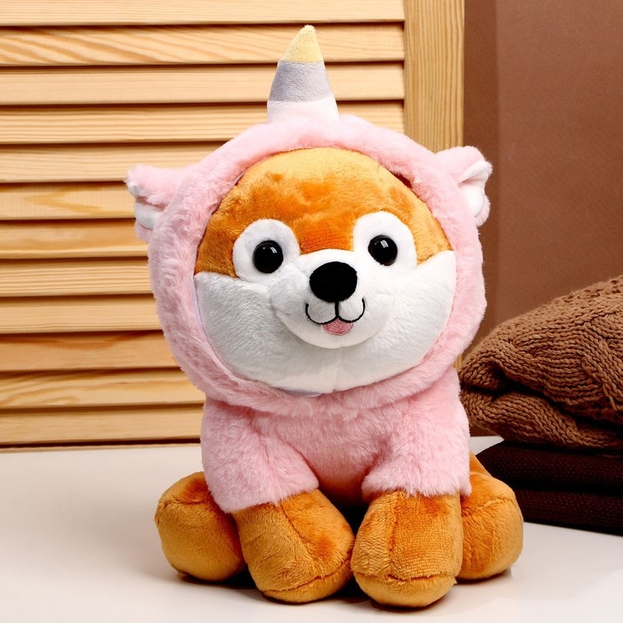 Мягкая игрушка &laquo;Собака&raquo;, в костюме единорога, 30 см