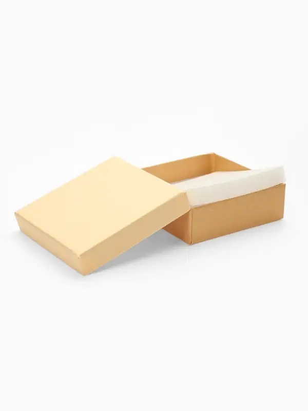 Коробочка подарочная под набор "Нежность", 9*9 см, цвет бежевый