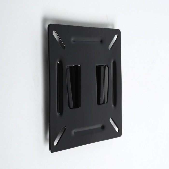 Кронштейн LuazON KrON-66, для ТВ, фиксированный, 10-32 Кронштейн LuazON KrON-66, для ТВ, фиксированный, 10-32", 10 мм от стены, чёрный