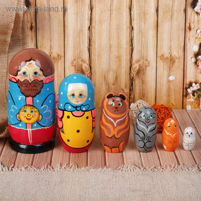 Матрёшка &laquo;Колобок&raquo; 7 в 1, МИКС