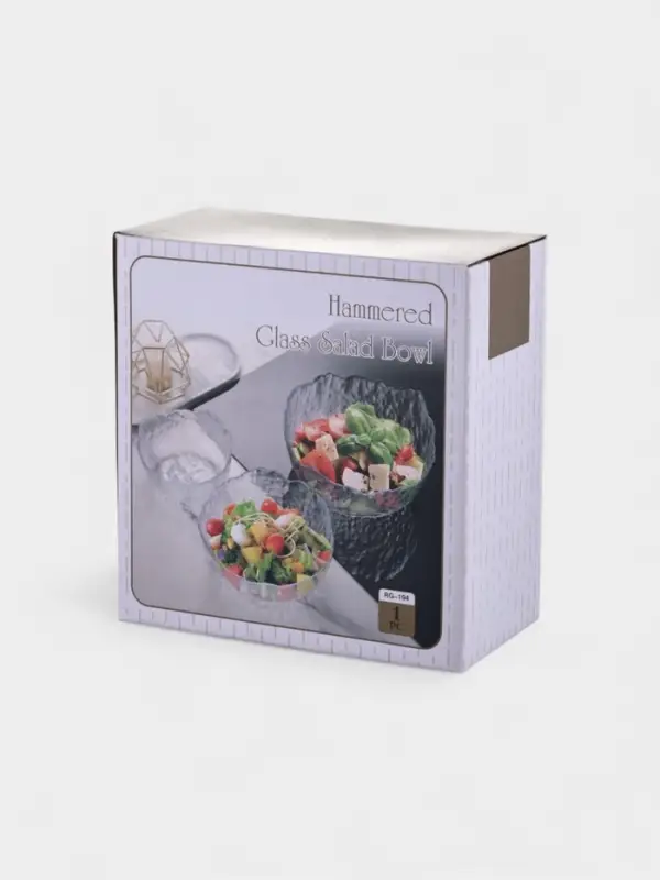 Набор салатников "Вулкан" 3 шт, золотой обод, 20х8 см