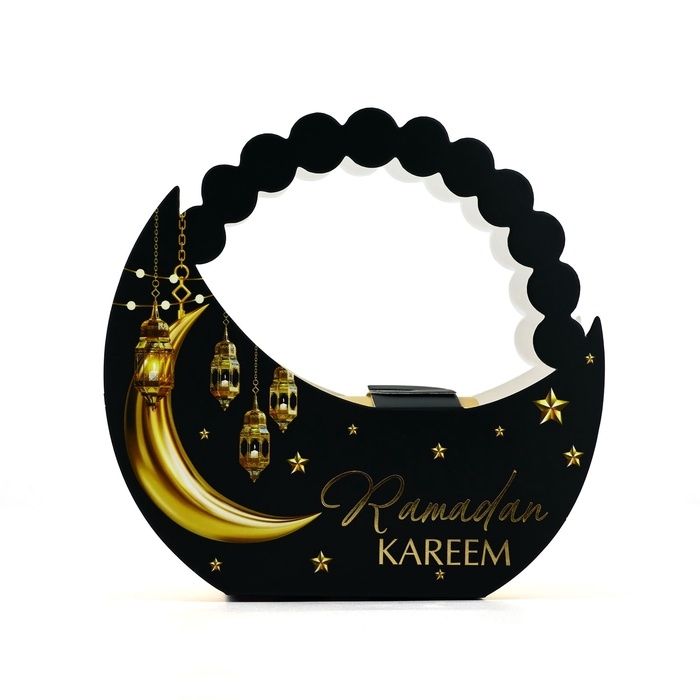Коробка подарочная на Рамадан, Ramadan kareem, 15 х 13.5 х 6 см