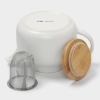 Чайник заварочный с ситом 1,1 л, Magistro, белый