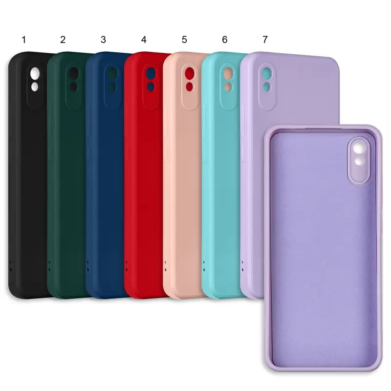 Чехол Xiaomi Redmi 9A цветной силикон