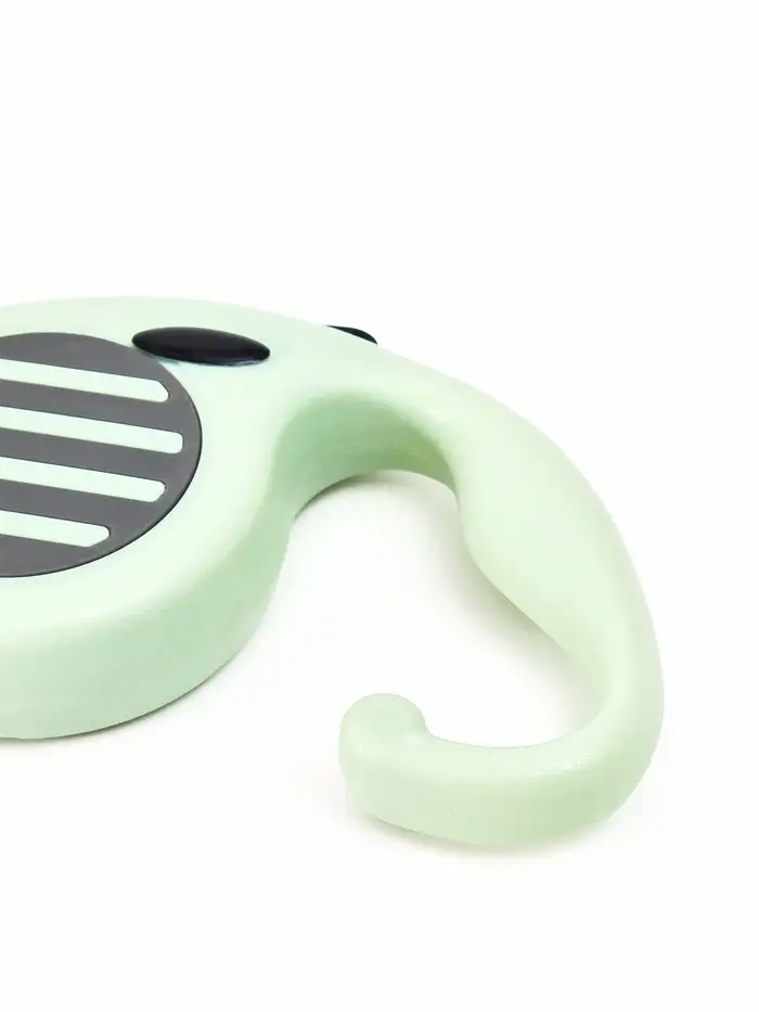 Рулетка - поводок для собак, лента  3 м, зелёная