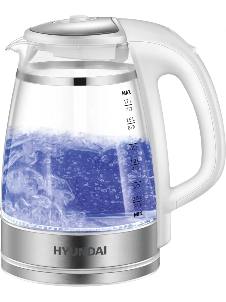 Чайник HYK-G3506 1.7л. 2200Вт белый