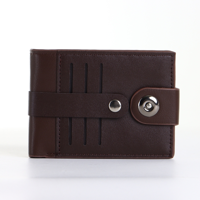Портмоне мужское на магните, цвет коричневый Портмоне мужское на магните, цвет коричневый