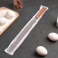 Кондитерская лопатка - палетка, прямая, 43 см, рабочая часть 30 см, цвет коричневый