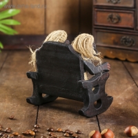 Сувенир &laquo;Парочка аборигенов&raquo;, 14&times;14&times;11 см, дерево