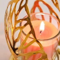 Подсвечник 8.5 х 13.5 см, золото Подсвечник 8.5 х 13.5 см, золото