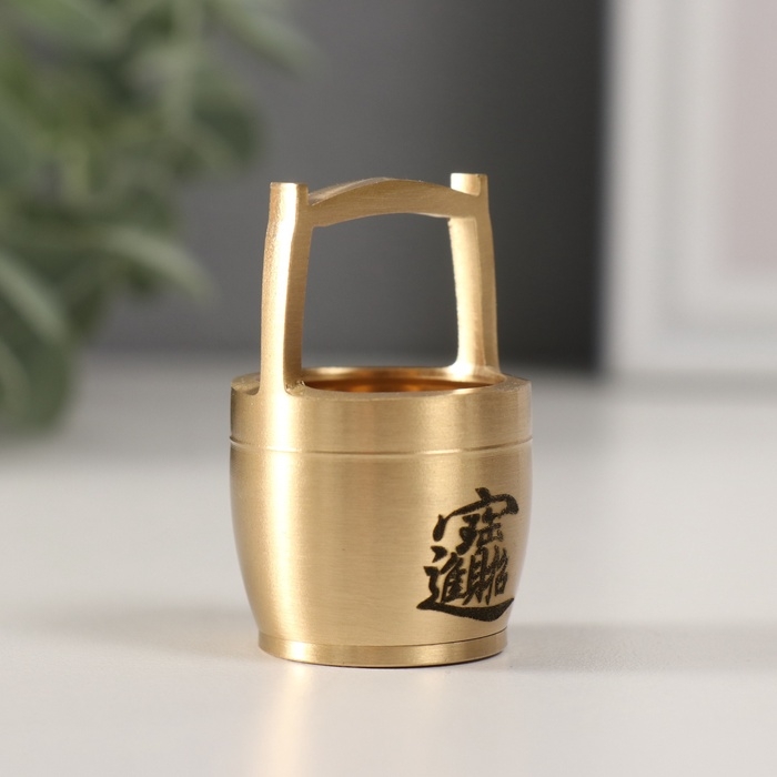 Сувенир латунь "Чаша богатства Цзиньбао" 3х3х5 см