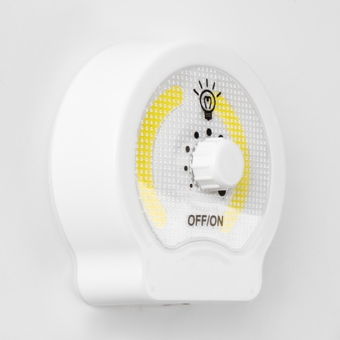 Фонарь-светильник "Мастер К", 220 лм, COB, 3 ААА, магнит, клейкая основа, 9 х 8.8 х 2.8 см