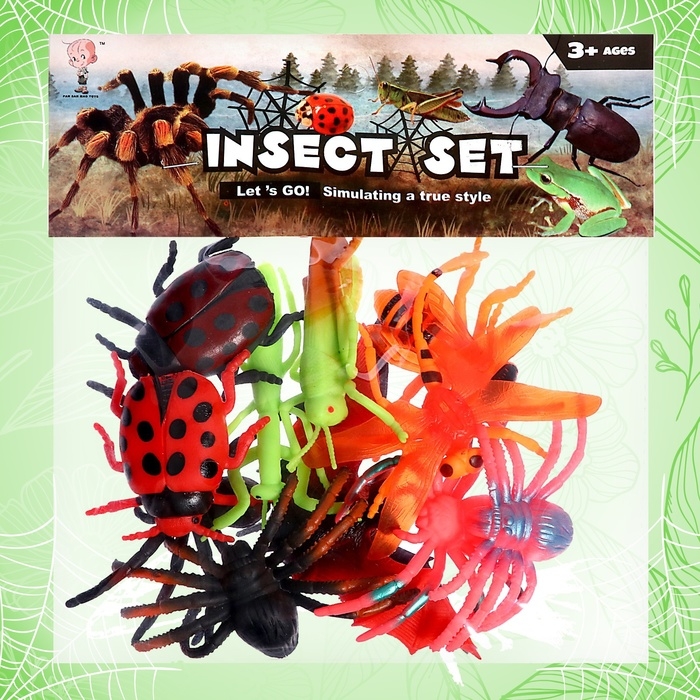 Набор насекомых &laquo;Жучки, паучки&raquo;, 12 штук