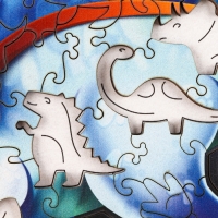 Пазл деревянный фигурный &laquo;Стегозавр&raquo;, 67 элементов