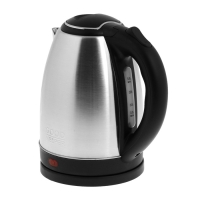 Чайник электрический GOODHELPER KS-18B06, металл, 1.8 л, 1500 Вт, серебристо-чёрный