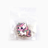 Заколка для волос, шейкер &laquo;Единорожек&raquo; 3,8 х 4см