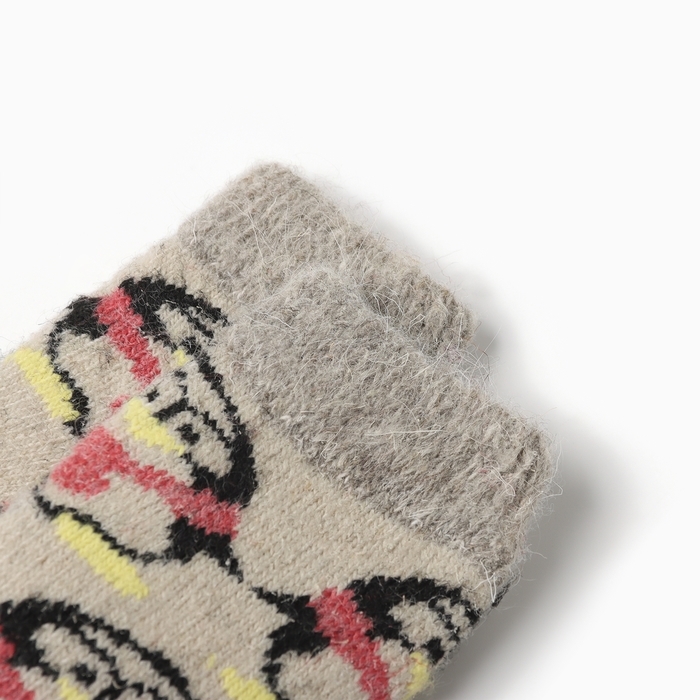 Носки детские шерстяные &laquo;Пингвин&raquo;, цвет белый, размер 12