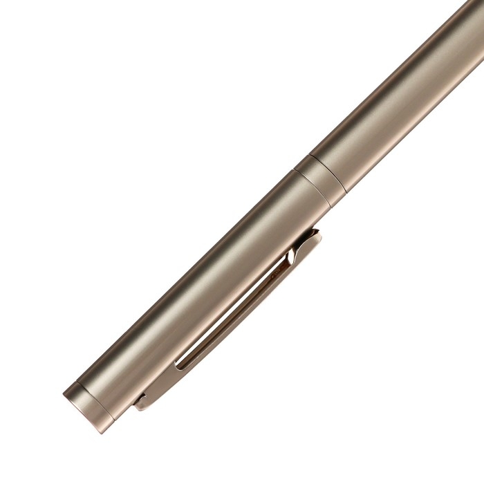 Ручка шариковая поворотная, 1.0 мм, BrunoVisconti FIRENZE, стержень синий, металлический корпус Soft Touch шампань, в футляре