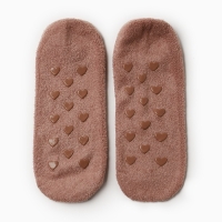 Носки женские укороченные нескользящие, цвет бежевый, размер 36-39 Носки женские укороченные нескользящие, цвет бежевый, размер 36-39