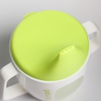 Обучающий Поильник-чашечка с твёрдым носиком, 2в1, с ручками, 180 мл., цвет МИКС