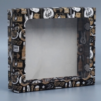 Коробка подарочная, упаковка, &laquo;Мужской&raquo; , 23.5 х 20.5 х 5.5 см