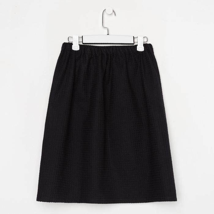 Полотенце банное Этель &laquo;Килт&raquo; с карманом 60*140 см. цв. черный, 100% хл, вафля 240 г/м2