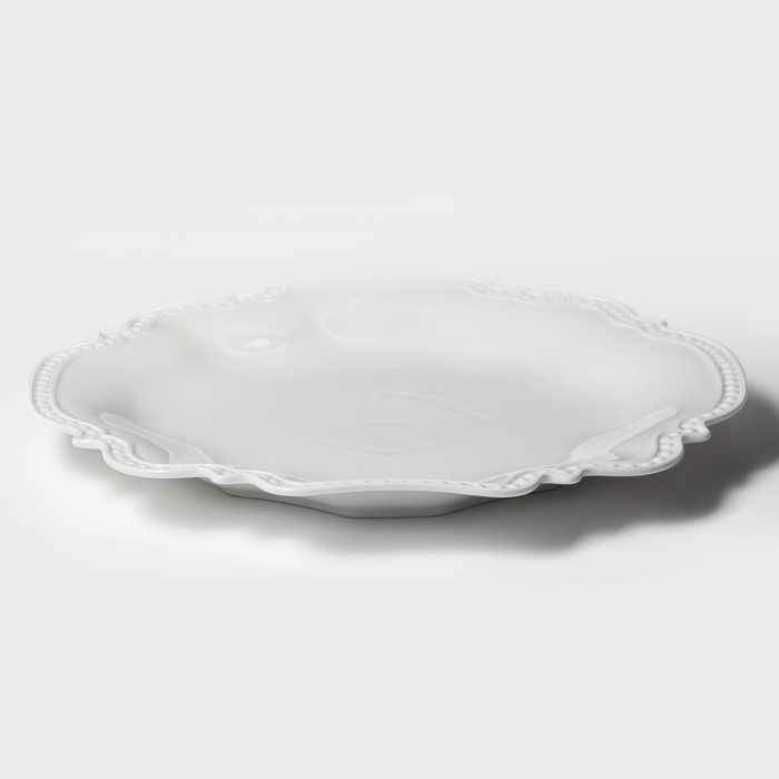 Блюдо фарфоровое Magistro &laquo;Сюита&raquo;, d=35,8 см, цвет белый