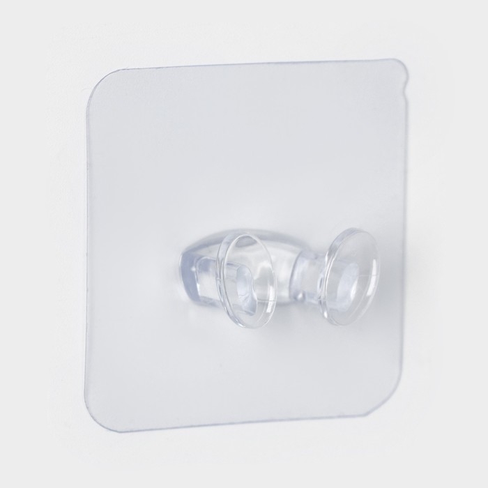 Крючки двойные самоклеящиеся, 10 шт, для бритвы, вилки, полотенец, 5,6&times;5,6 см