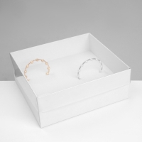 Подставка для украшений &laquo;Шкатулка&raquo; 12 мест, 18&times;16&times;7 см, цвет белый