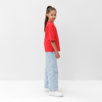 Футболка детская MINAKU:Basic line kids цвет красный, рост 116