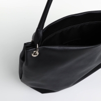 Сумка-мешок на молнии, TEXTURA, большой размер, цвет чёрный Сумка-мешок на молнии, TEXTURA, большой размер, цвет чёрный