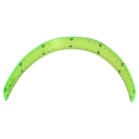 Набор геометрический, силиконовый, гибкий: линейка 30 см, 2 угольника, транспортир, МИКС