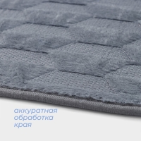 Коврик для ванной и туалета SAVANNA &laquo;Стоун&raquo;, 40&times;60 см, цвет серый