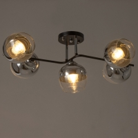 Люстра "Джина" 5хЕ27 40Вт чёрно-хромовый 60х42х27 см BayerLux