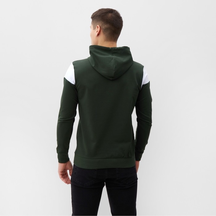 Худи мужское, цвет хаки, размер 52 (XL)