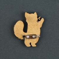 Значок деревянный &laquo;Талисман на исполнение желаний&raquo;, 4 х 3,5 см