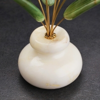 Сувенир "Тюльпаны в вазе", 5 цветков, красные, селенит, ангидрит