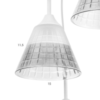 Светильник "Нео" 3хЕ27 40Вт белый 30х30х20-120 см Светильник "Нео" 3хЕ27 40Вт белый 30х30х20-120 см