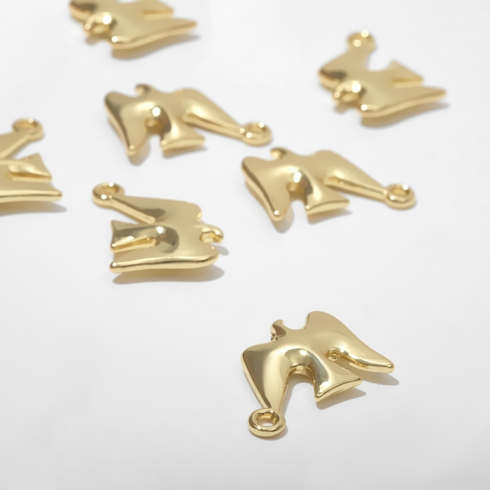 Подвеска &laquo;Птица&raquo; чайка, набор 10 шт., цвет золото