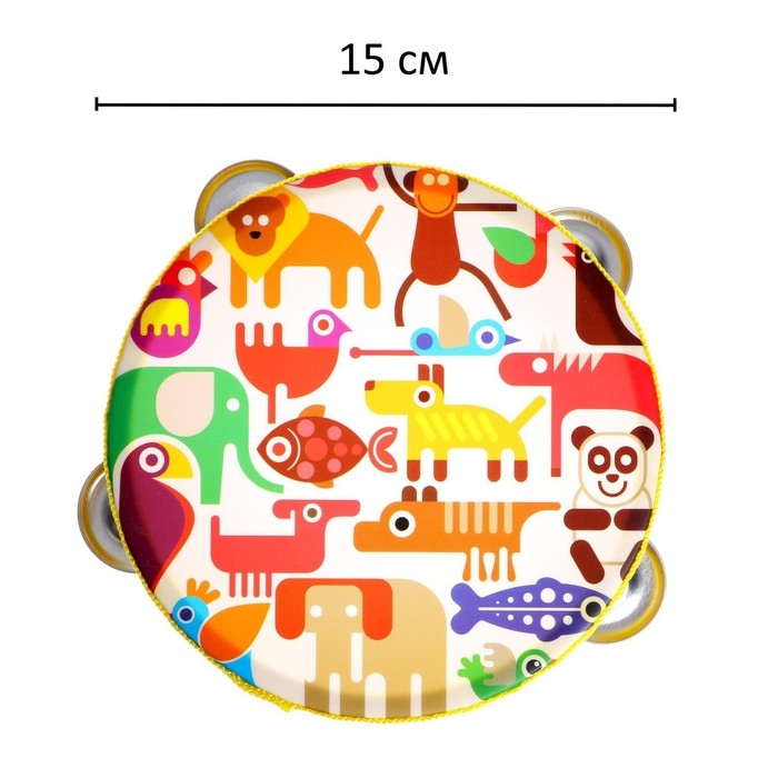 Бубен &laquo;Весёлые животные&raquo;