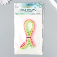 Полоски для квиллинга "Цветные" (н-р 100 полос) ширина 1 см длина 25 см 22х7х1,3 см