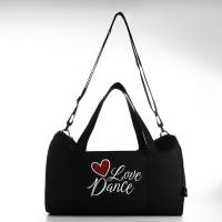 Сумка спортивная женская, TEXTURA, маленький размер, цвет чёрный